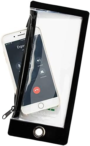Ergodyne Cell Telefon Tethering Kit, uključuje kaputinu otporan na vodu i vezanje, lignje 3195 crna