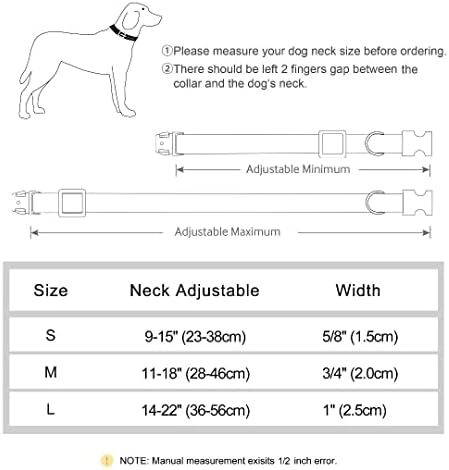 Beirui Mekani i prozračni kožni ovratnik - ovratnik za teške kožne kože sa izdržljivim kopčom za brzom otpuštanju - dobro napravljeno elegantno kož za pse za male srednje velike pse, crvene, m