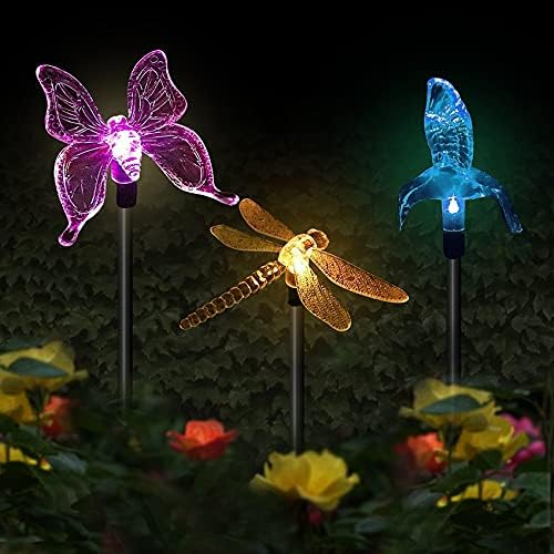SJYDQ LED lampica za promjenu boja Lampica na otvorenom Dragonfly / Butterfly / Bird Lawn Lampe vodootporne