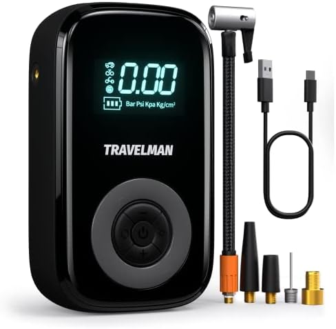 Travelman guma Ingram prijenosni kompresor zraka, 150 psi bez bežične zračne pumpe sa LCD ekranom, moćna