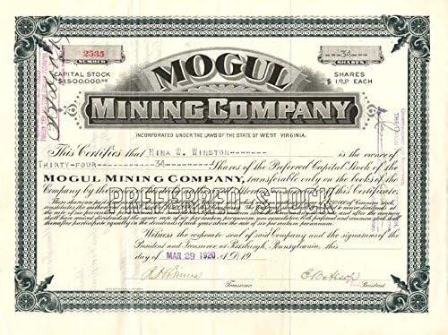Mogul Mining Co. - Certifikat Zaliha