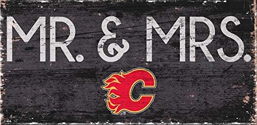 Kreacije ventilatora NHL Calgary Flames Unisex Calgary Flames G. & Mr. Sign, Boja tima, 6 x 12