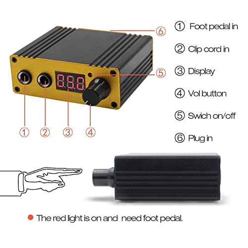 SOTICA napajanje, digitalni LCD napajanje originalni Mini Motor Power Supply Professional Black & amp; Yellow