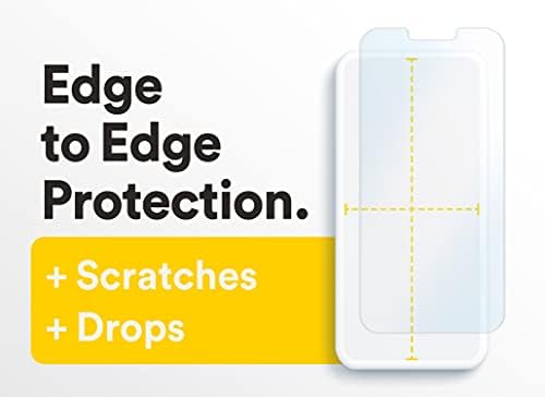 BodyGuardz Pure 2 Edge zaštitnik ekrana za iPhone 13 Pro i iPhone 13, kaljeno staklo maksimalne snage sa