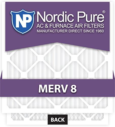 Nordic Pure 10x16x1customm8-12 Merv 8 AC filteri za peći, 9 1/2 x 15 1/2 x 3/4, 12 komada