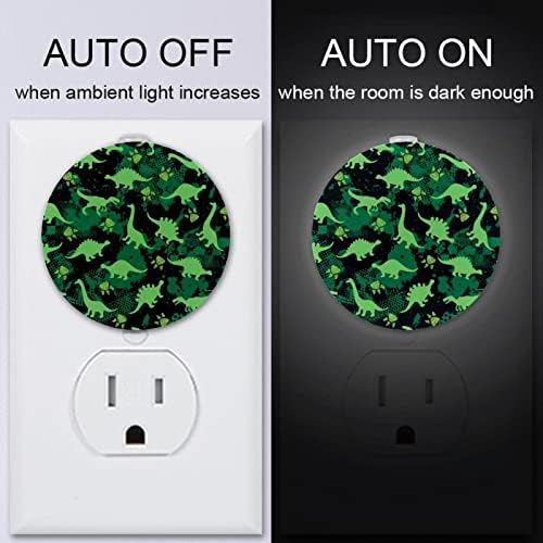 2 paketa Plug-in Nightlight LED noćno svjetlo sa senzorom od sumraka do zore za dječiju sobu, rasadnik,