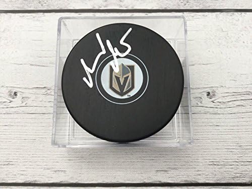 Gerard Gallant Autographed potpisan Las Vegas zlatan Knights Hockey Puck b-Autographed NHL Pucks