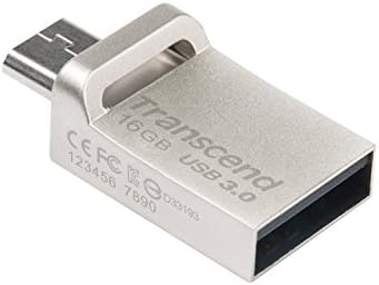 Transcend 16GB JetFlash 880S OTG USB3.0 Flash Drive - Srebrno izdanje