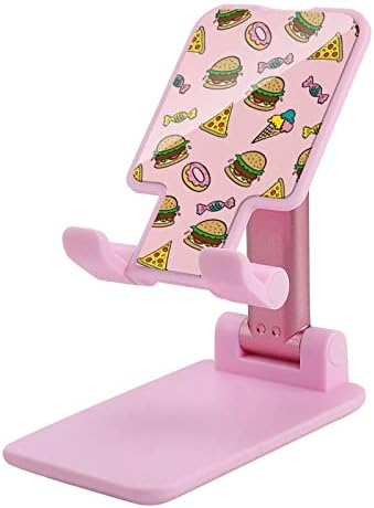 Brza hrana Burger Pizza mobitel stoji za stol za stol sklopivi držač telefona Podesivi čvrst postolje ružičasti