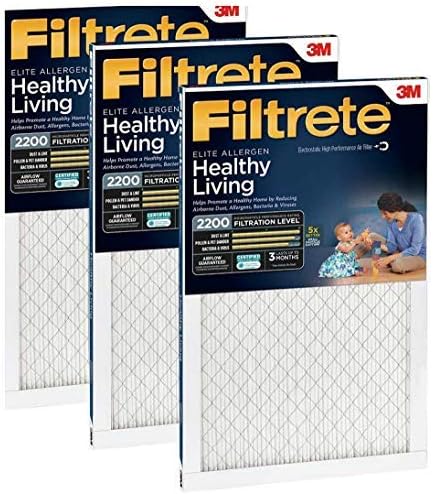 Filtrete MPR 2200 16 x 20 x 1 zdrav život Elite alergen Reduction HVAC Filter za vazduh, isporučuje čistiji
