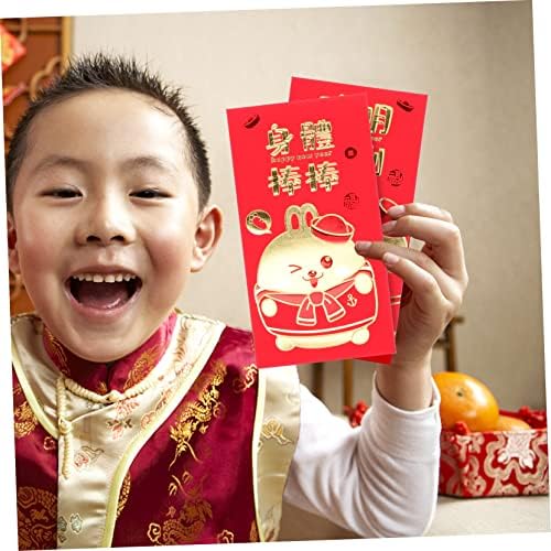 SEWACC 30kom 2023 crvena koverta crveni poklon Kineski poklon čarapa Stuffer Zodiac Bunny koverta Festival