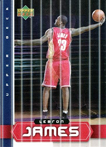 LEBRON JAMES 2003-04 Gornja paluba 3D kutija za preveliku kartu - nepotpisane košarkaške kartice