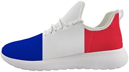 Owaheson France Flag zastava Muška sportska obuća Tenis Prozračivanje JOGGING Lagane cipele Slip-na tenisicama