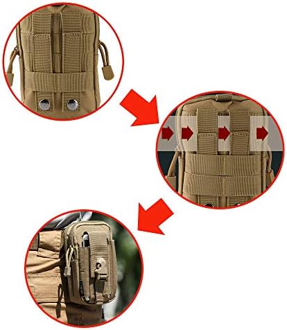 Vanjska taktička torba za taktiku Vojni hip struk korisnost Kompaktna torba za pojaseve Molle EDC torbica