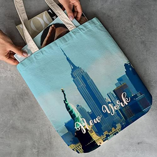 New York višekratna torba za namirnice Cityscape Market torba putna torba za kupovinu periva ekološka torba