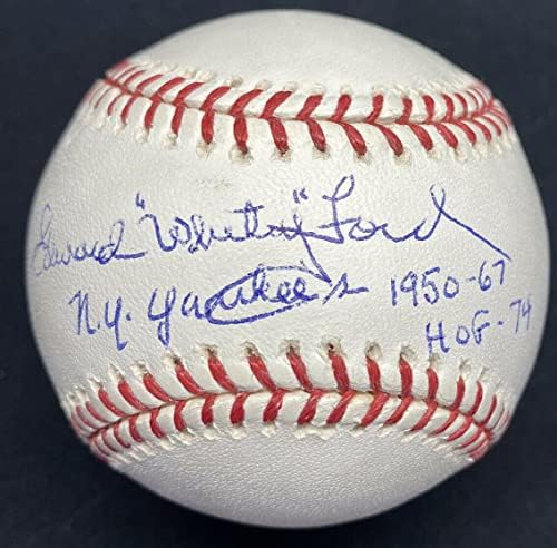 Whitey Ford Ny Yankees Hof 74 Potpisana bejzbol JSA - autogramirani bejzbol