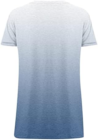 Bluza Žene Ljeto Fall 2023 Pamuk s kratkim rukavima - Grafički izrez Grafički labavi fit opuštena fit zavoj