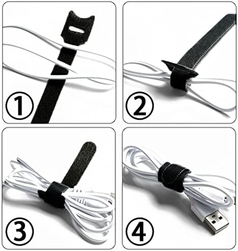 Kablovski priključak za višekratnu upotrebu 60 PCS IOXQP®, kuka i petlje kabela 8 x 1/3 inča, kabel za kabel