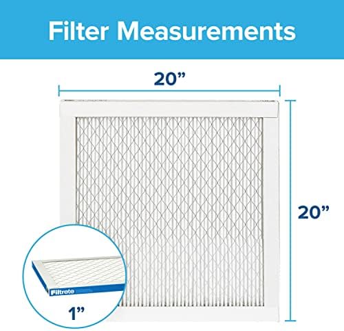 Filter za vazduh Filtrete 20x20x1, MPR 1900, MERV 13, Healthy Living Ultimate Allergen 3-mesečni plisirani 1-inčni filteri za vazduh, 4 filteri