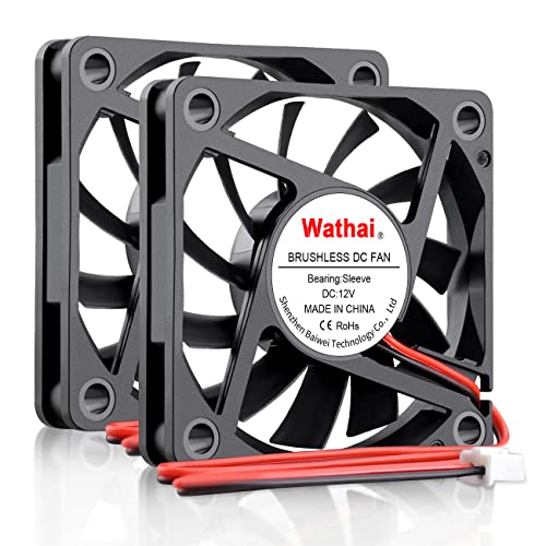 Wathai 60mm x 10mm 12V 2pin DC ventilator za hlađenje izduvnih gasova bez četkica 12 Volt za mali zamjenski
