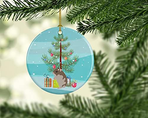 Caroline's bysures CK4451CO1 patuljak Hrčak Merry CinGrage Ceramic Ornament, Božićni ukrasi za dom, viseći