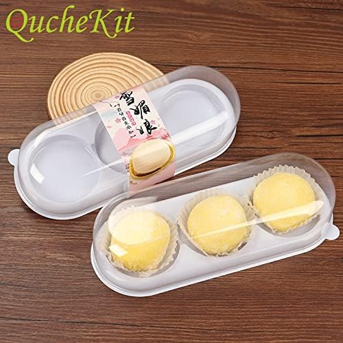 Abaodam Box Cupcake Containers Cake Containers with Lids Dessert Containers  Round Cake Containers Small Round Containers with Lids Cookie Container