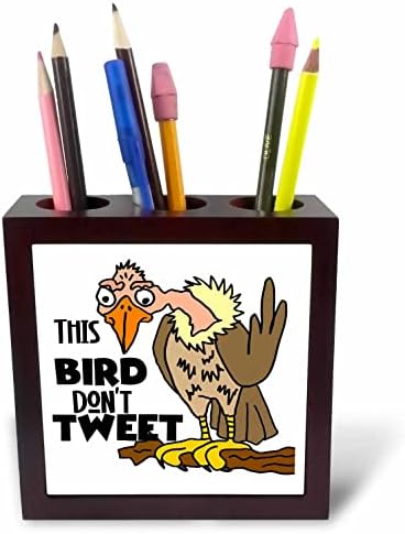3drose Funny Old Buzzard kaže da ova ptica ne tvituje društvene medije. - Držači Olovki Za Pločice