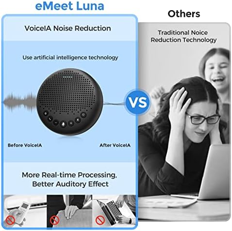 Bluetooth zvučnik - EMEEET Luna Conference Speaker & 1080p web kamera sa mikrofonom - 60FPS Streaming Camera