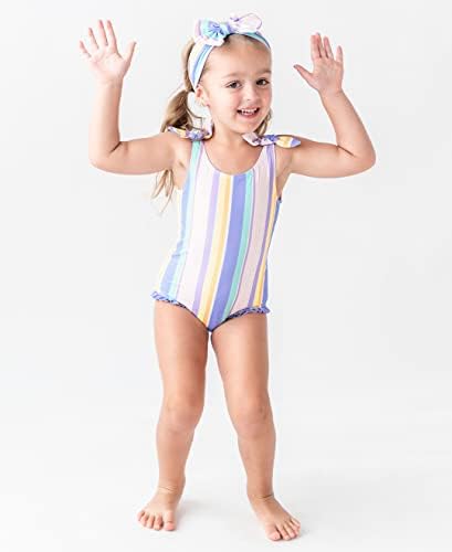 RuffleButts® baby/Toddler Girls ruffle Strap Jednodijelni kupaći kostim w / UPF 50+ zaštita od sunca