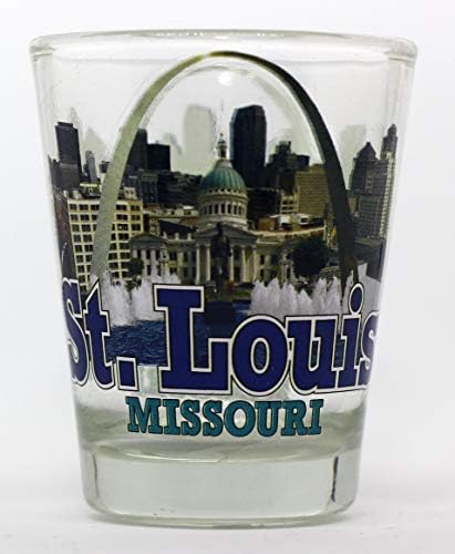 St. Louis Missouri Clear Collage Shot Glass