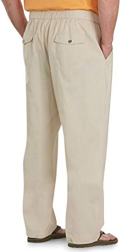 Hrast Hill by DXL muške hlače velike i visoke posteljine | Ravni prednji sprat s elastičnim zatvaračem struka