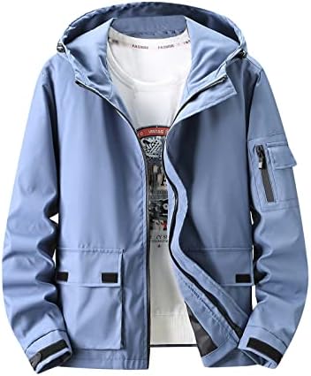 ADSDQ muške gorske odjeće jakne i kaputi, škola sa jaknom od kape Muški pad klasičnih dugih rukava mekani