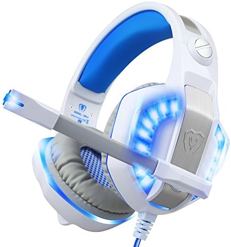 Bluefire Profesionalne stereo igre za igranje za PS4, PS5, Xbox Jedne slušalice sa MIC i LED svjetlima za