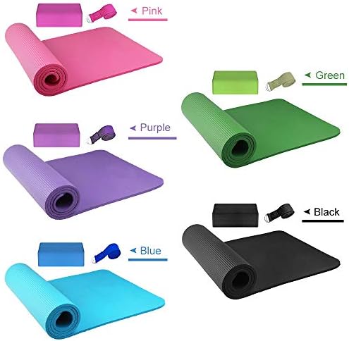 Yoga Mat Anti-Slip yoga mat Yoga Set vježbi za teretanu Yoga Mat blokovi rastezljivi remen Yoga blok oprema za kućni fitnes sa torbicom za odlaganje prostirki i remenom