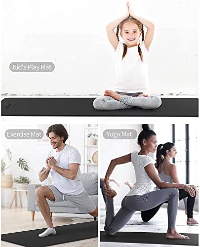 Yfbhwyf prostirka za jogu-neklizajuća prostirka za vježbanje debljine 2 mm, prostirka za rastezanje Vježba & podloga za fitnes za sve vrste joge, Pilates & vježbe na podu