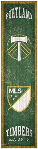MLS Portland Timbers Unisex Portland Timbers Heritage Banner 6x24 Znak, Tim, 6 X 24