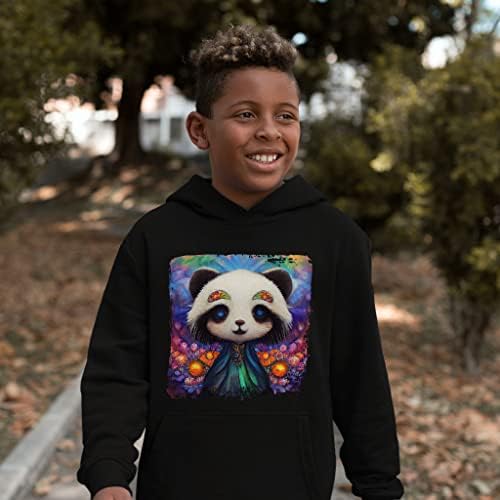 Funny Panda Bear Kids 'Spužva Fleece Hoodie - Kawaii Kids' Hoodie - šareni hoodie za djecu