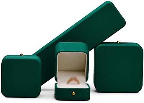 Kutija za nakit kožna Flaneletna prstenasta kutija privjesak torbica narukvica Storagecase paket dugih lanaca