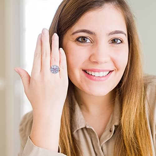 Prstenje za žene 2023 rođendanski pokloni kruškoliki prsten princeze voda Evropski kap Kristal Američki