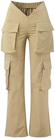 Ženske pantalone trendi radne ženske 2XL pantalone sportski teretni kombinezoni elastični struk Soild pantalone