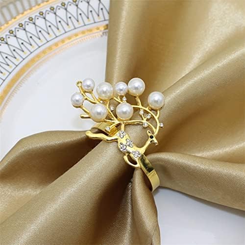 Gkmjki 12kom prsten za salvete metalna kopča za salvete pogodna za dekoraciju stola za svadbene praznike