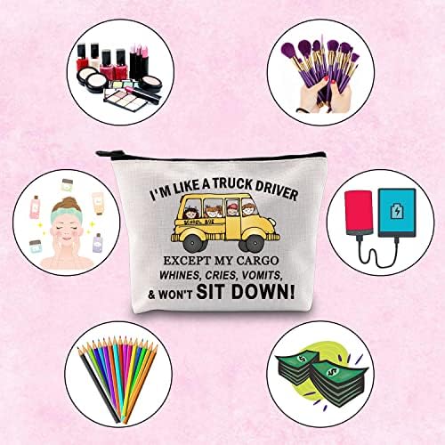 Tsotmo Novelty školski autobus vozač poklona vozač autobusa kozmetička torba zahvalna poklon za penzionisanje