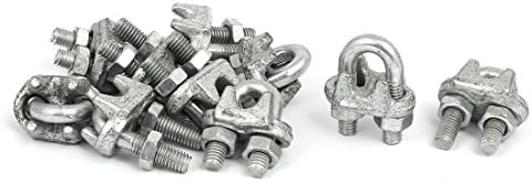 Aexit M6 metalni lanac & amp; konop okovi žičani kablovi kopče za užad sedlo stezaljke pričvršćivači srebrne