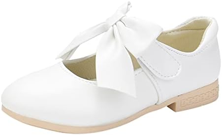 Dječje cipele Bijele kožne cipele Bowknot Girls Princess Cipele Jedne cipele Performance Bijele haljine