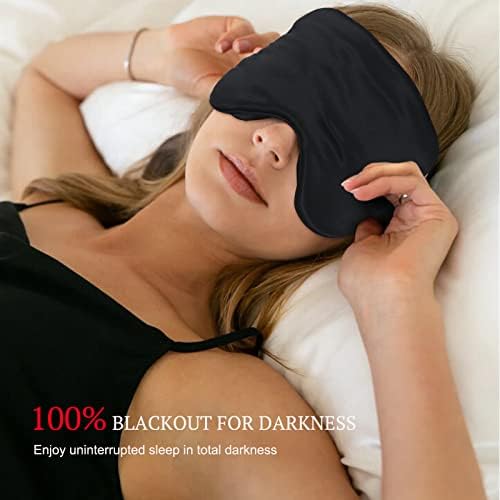 Maska za spavanje svile - maska ​​za oči za spavanje za muškarce i žene Mulberry svilene poklopce za oči
