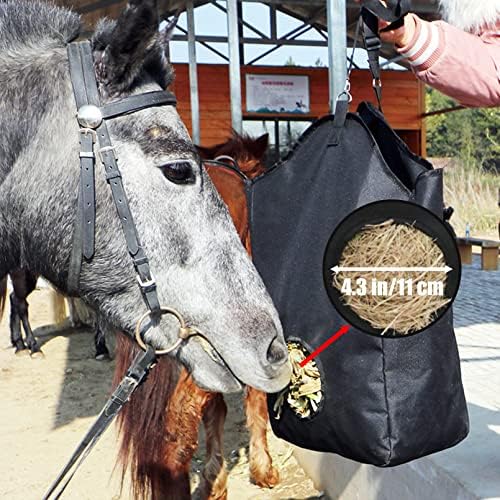 kathson torba za sijeno za konje Slow Feed Tote Torbe velikog kapaciteta torba za hranjenje sa metalnim