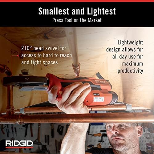 RIDGID 72553, Rp 115 Mini Komplet alata za presovanje sa 1/2 - 3/4 čeljustima i torbicom za nošenje