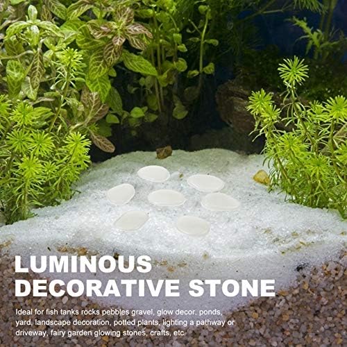 GANAZONO Mulch ljepilo Tiny Home Turtle Tank stijene 100kom sjaj u tamnim stijenama vrt svjetleći kamenčići