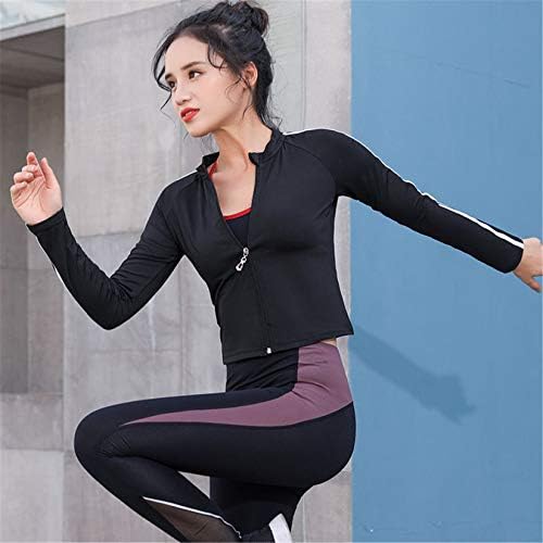 Andongnywell Women Full Zip Work Jacket Sportski trčanje Yoga kaput Atletski staza Vrhne lagane jakne