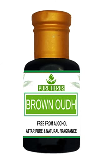 Pure bilja BROWN Oudh ATTAR bez alkohola za Unisex, pogodan za prilike, stranke & svakodnevno koristi 25ml